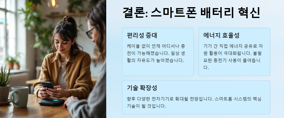 스마트폰끼리 무선충전하는 방법(스마트폰 배터리 없을때)