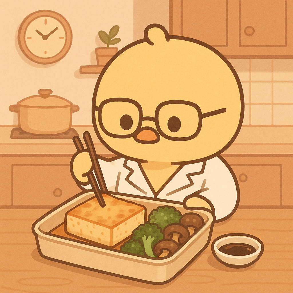  두부 스테이크 도시락