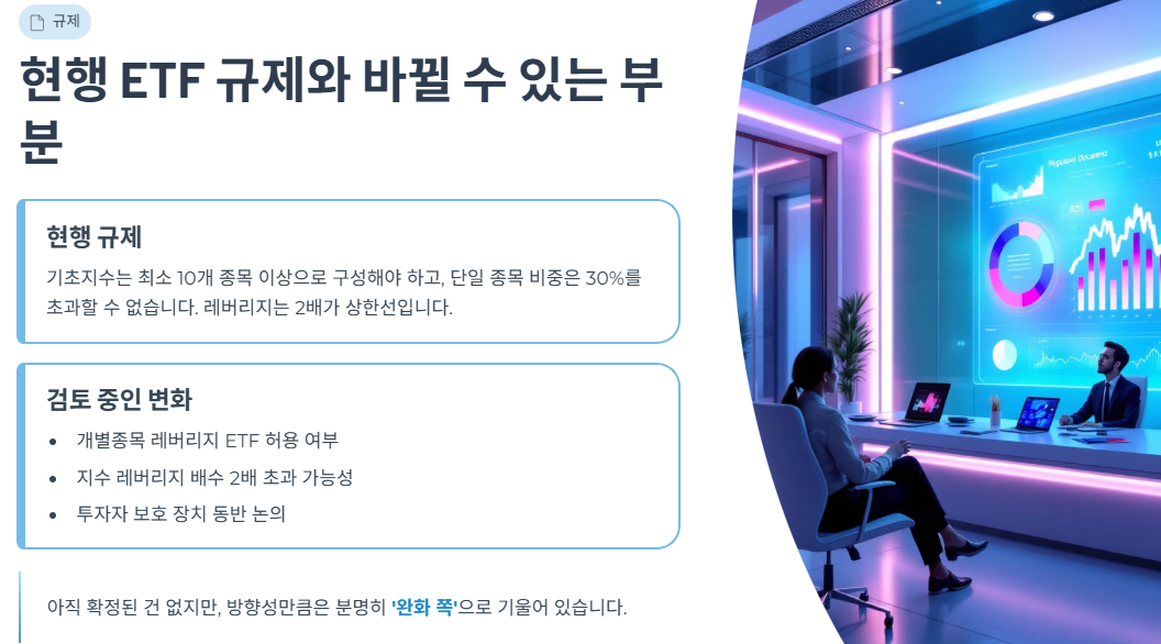 현행 ETF 규제와 바뀔 수 있는 부분