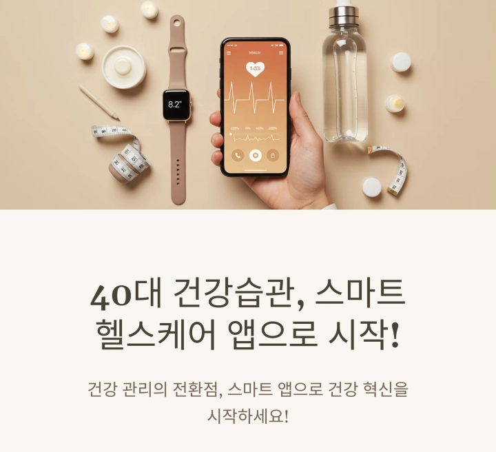 스마트 헬스케어 앱으로 시작하는 40대 건강 습관