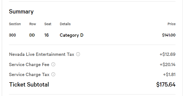 라스베가스 오쇼 공식 홈페이지 티켓 가격