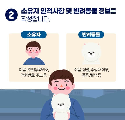 반려동물등록번호 등록