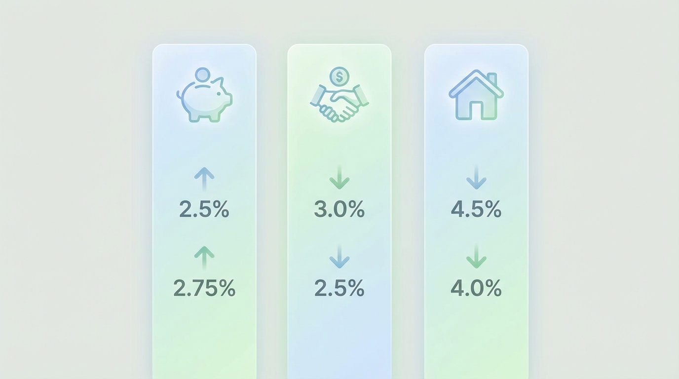 기준금리 2.0% 중간 인하 - 금융 대시보드 비교