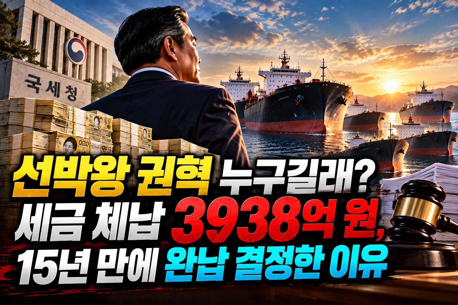 선박왕 권혁 누구길래? 세금 체납 3938억 원, 15년 만에 완납 결정한 이유 관련 사진