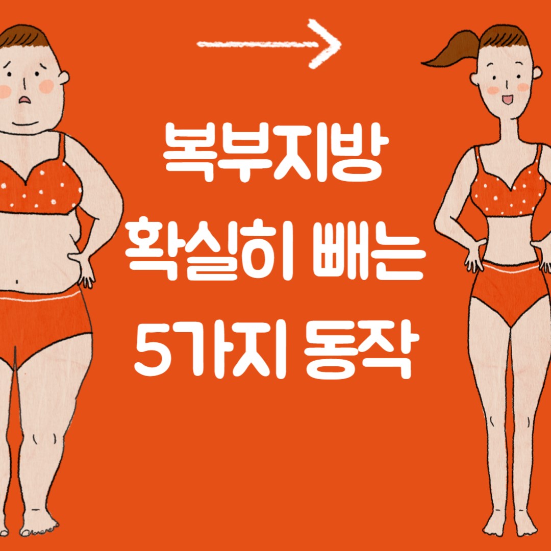 복부 지방 확실히 빼는 5가지 동작