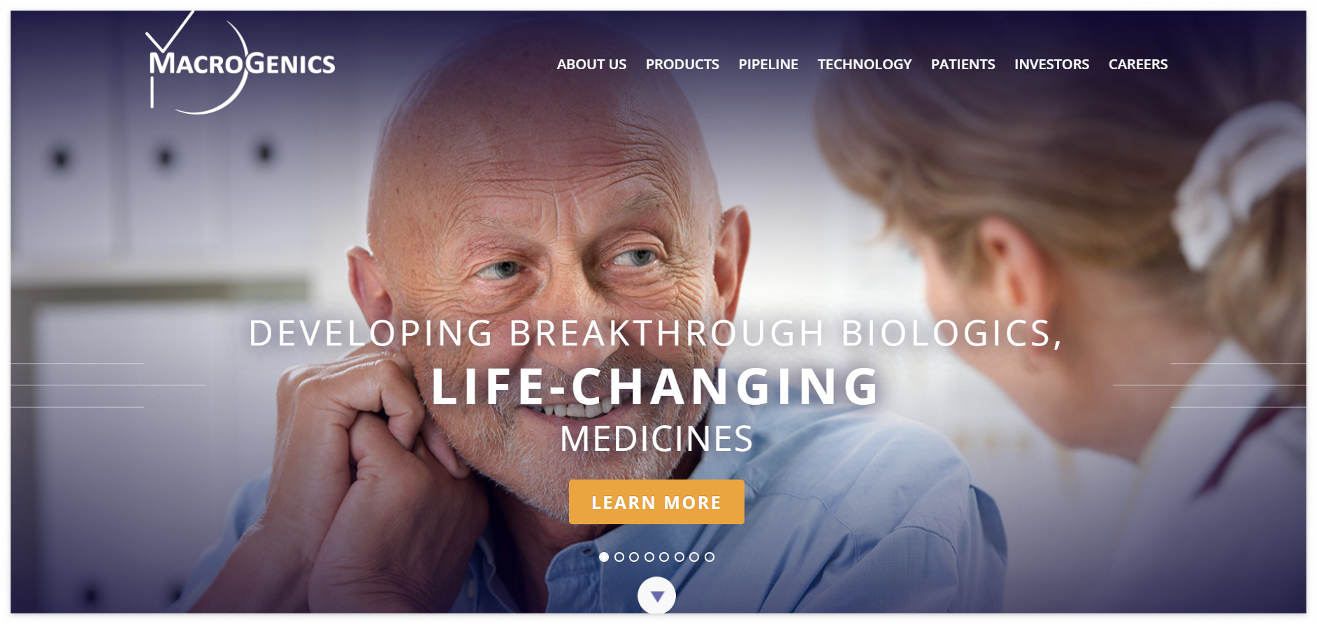 MGNX homepage