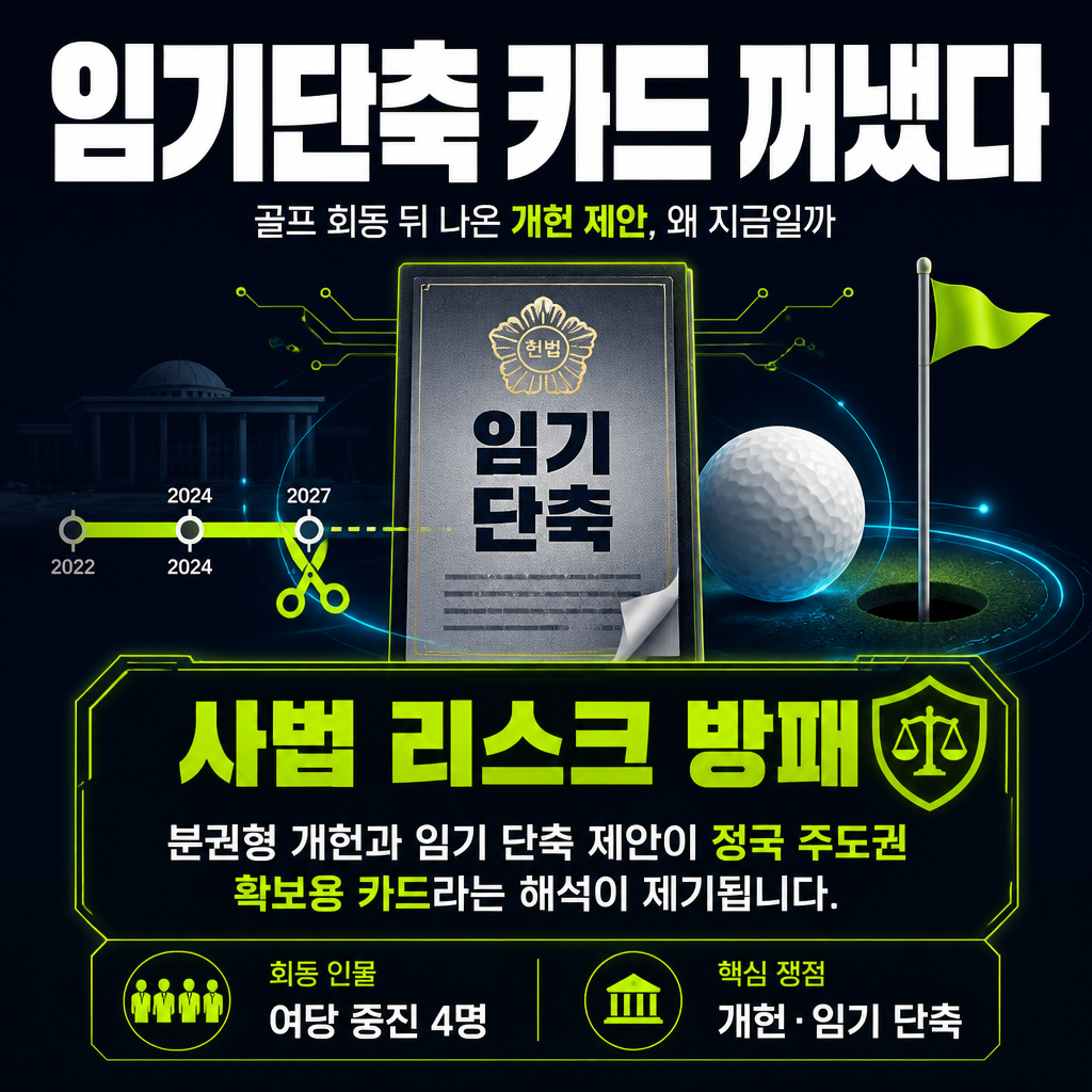 임기단축 카드 꺼냈다