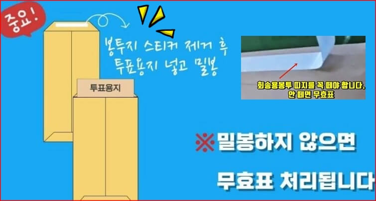 관외사전투표 주의사항
