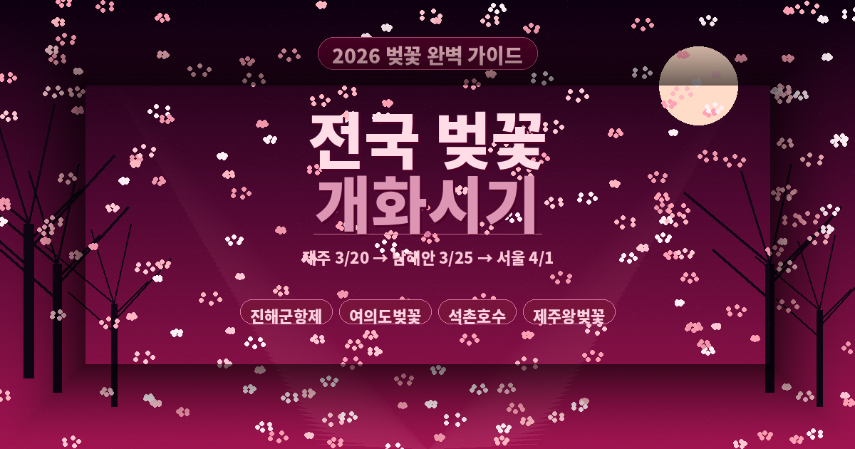 전국 벚꽃 개화 시기 관련 사진