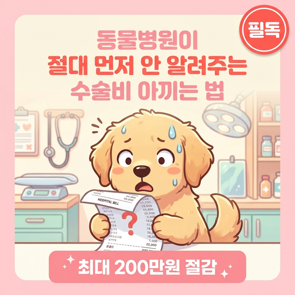 동물병원 수술비 아끼는 법 - 펫보험 지원금 비교 완전 가이드
