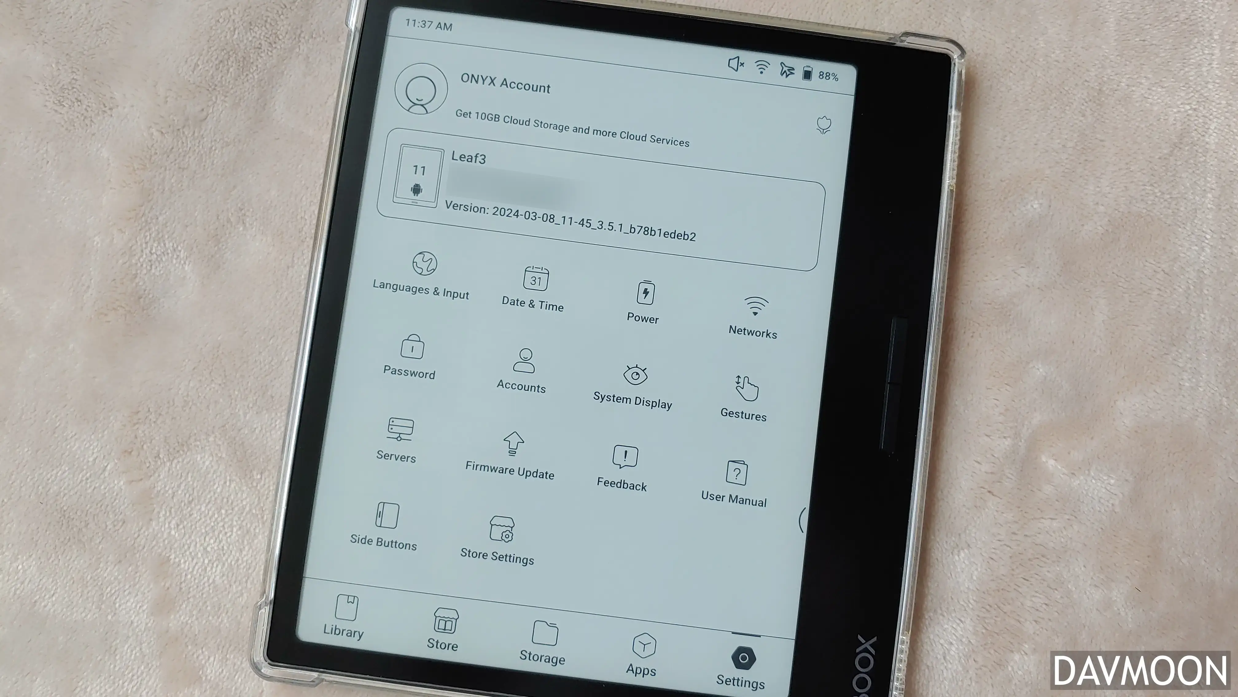 Onyx 리프3 전체 설정