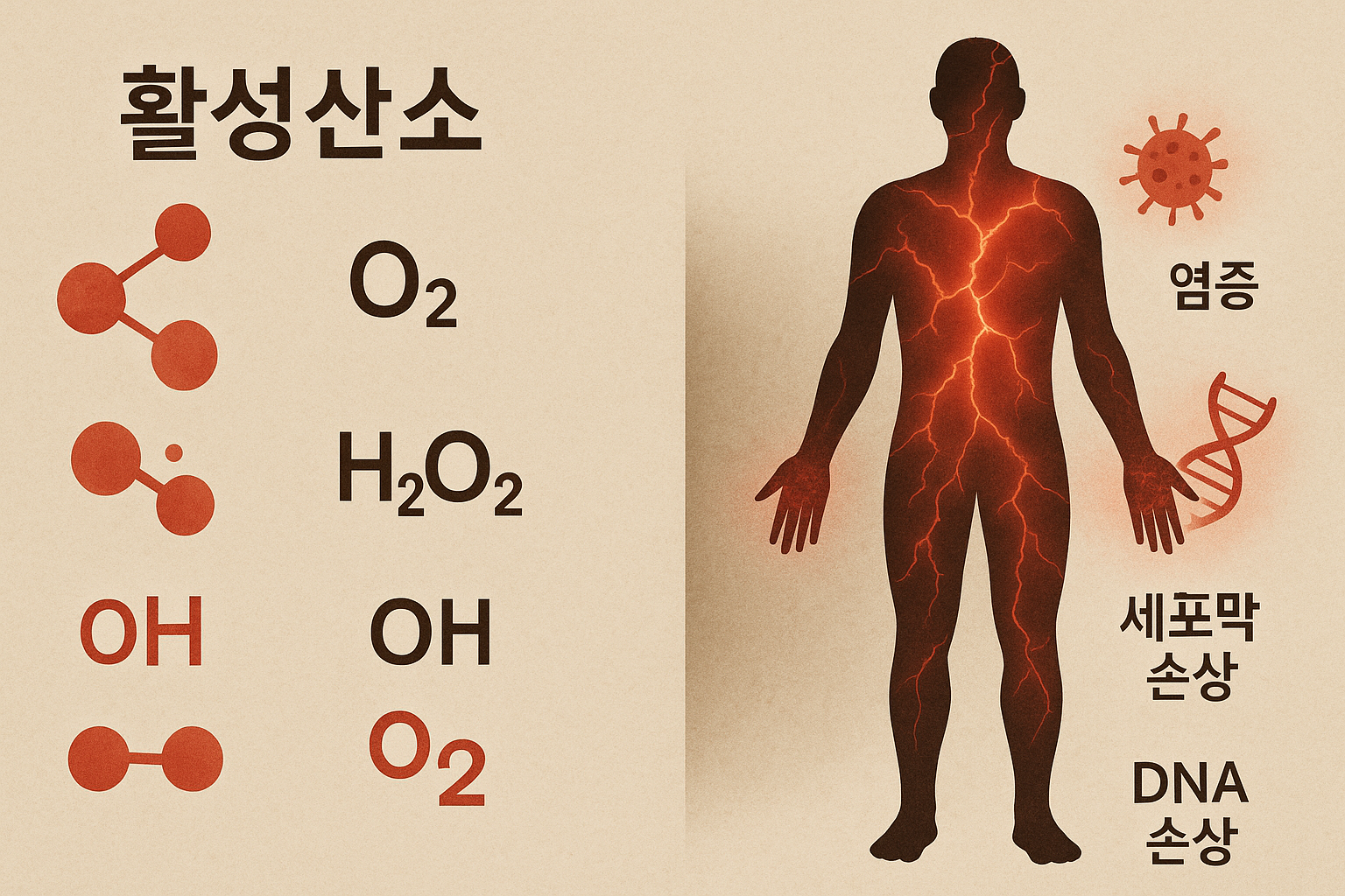 활성산소의 종류와 건강에 미치는 영향