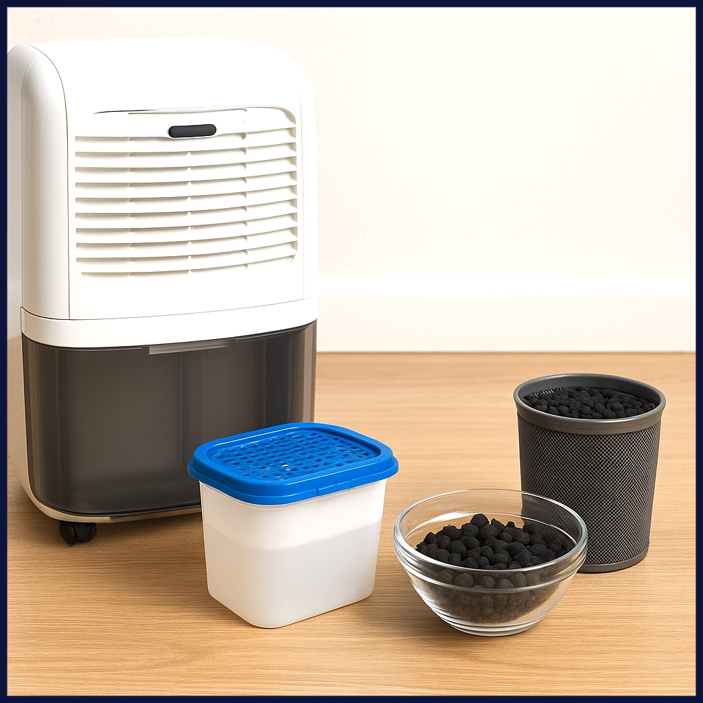 제습 제품 활용하기 - 제습기, 제습제, 숯 또는 활성탄 제품