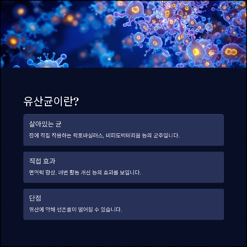 장 건강의 핵심! 프리바이오틱스와 유산균의 차이와 시너지 효과