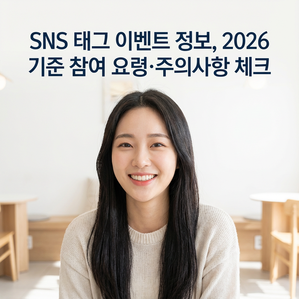 SNS 태그 이벤트 정보 | 2026 기준 참여 요령·주의사항 체크