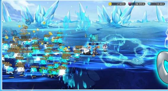 우주마녀키우기 게임 플레이 화면