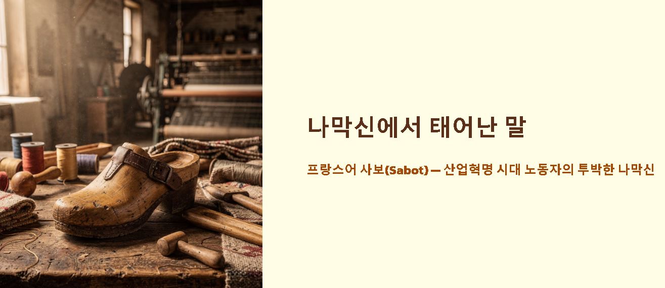 사보타주 뜻 역사적 유래