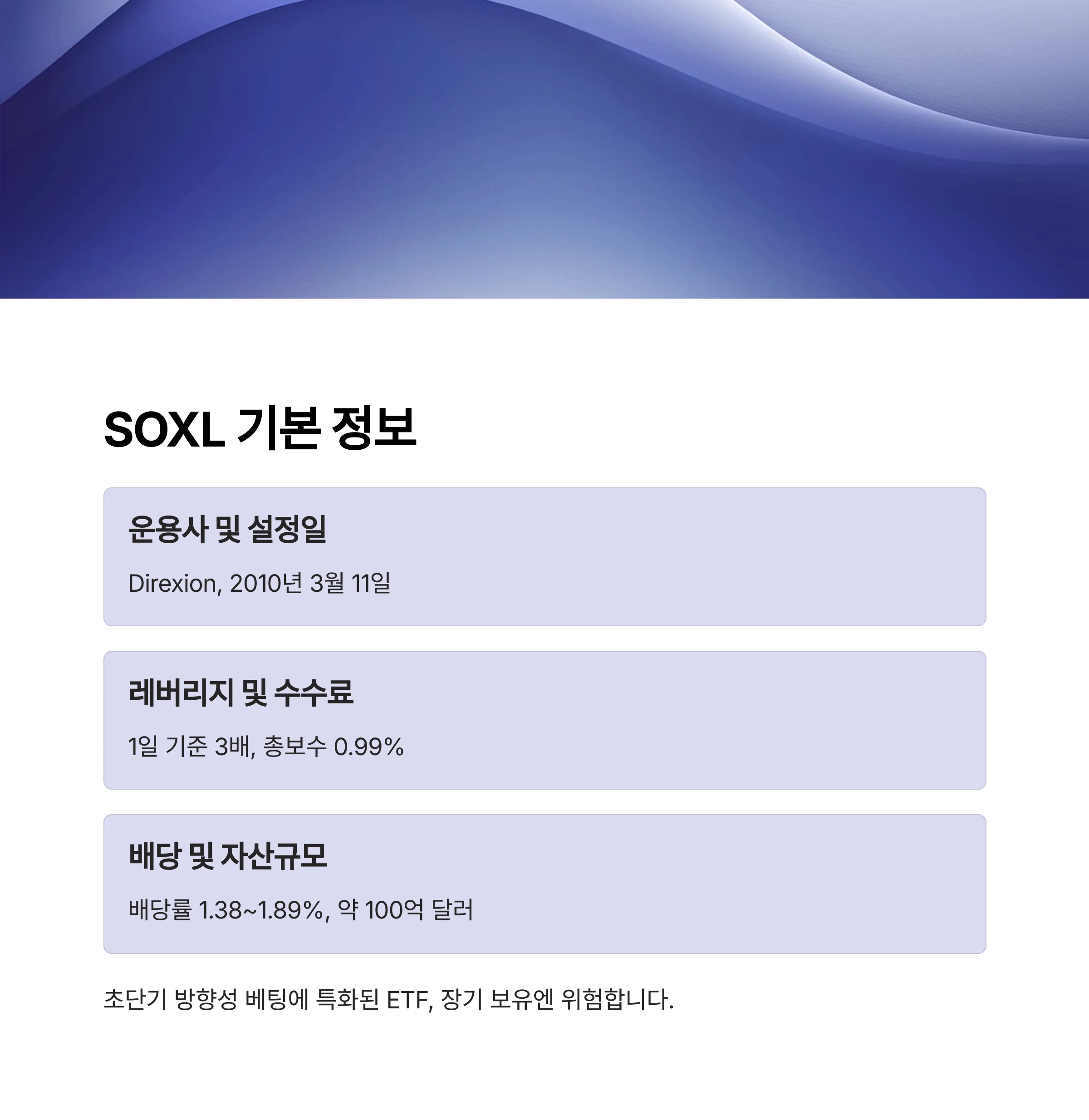 고수익 vs 고위험, ‘SOXL’ 투자 레버리지 ETF