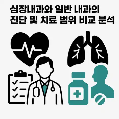 심장내과와 일반 내과의 진단 및 치료 범위 비교 분석