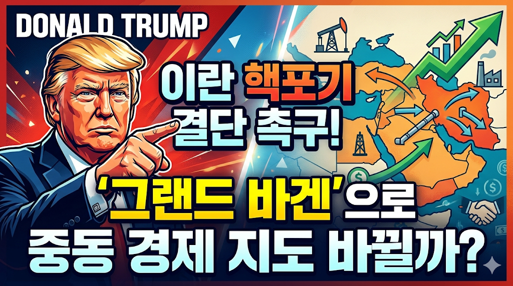 트럼프 포괄적 합의: 이란 핵포기 결단 촉구, '그랜드 바겐'으로 중동 경제 지도 바뀔까?