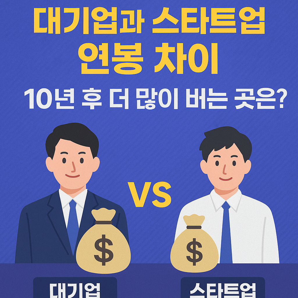 대기업과 스타트업 연봉 차이