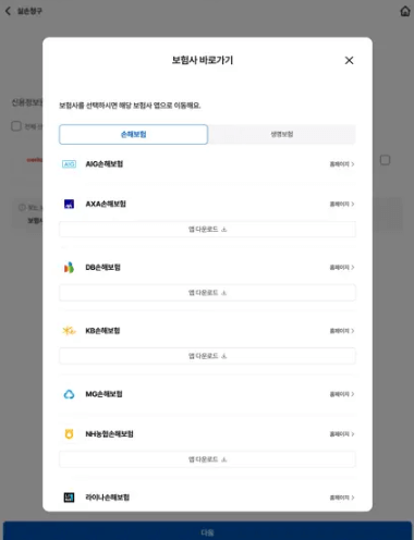 실손24 앱설치 홈페이지 바로가기 진료내역