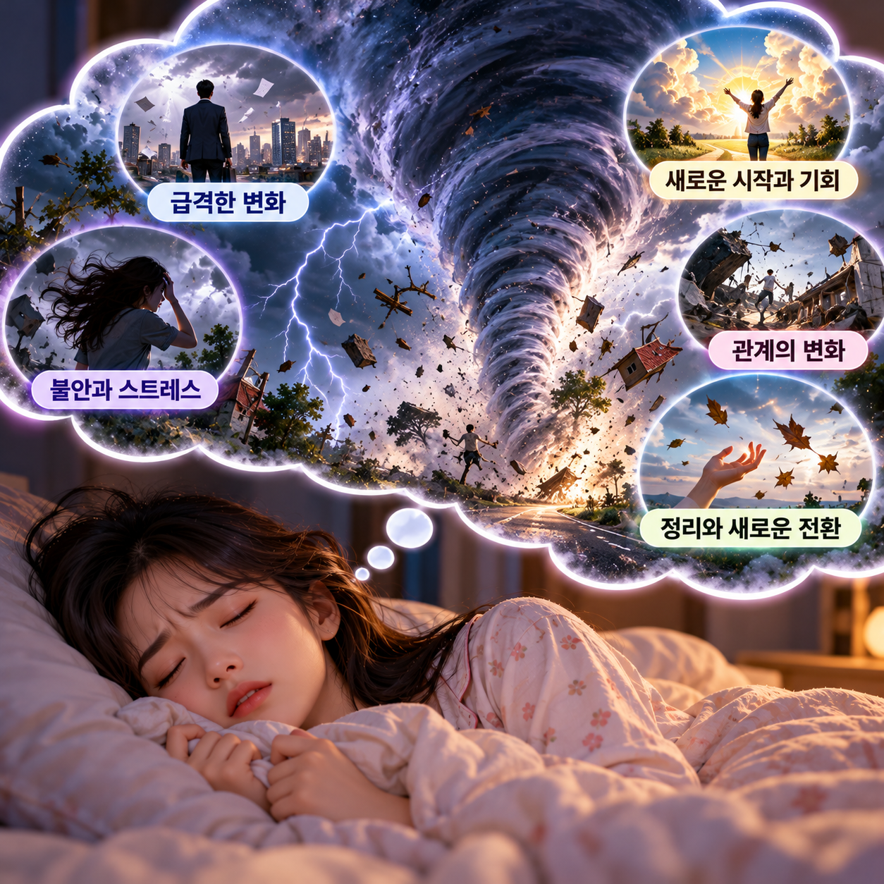 회오리바람 나오는 꿈