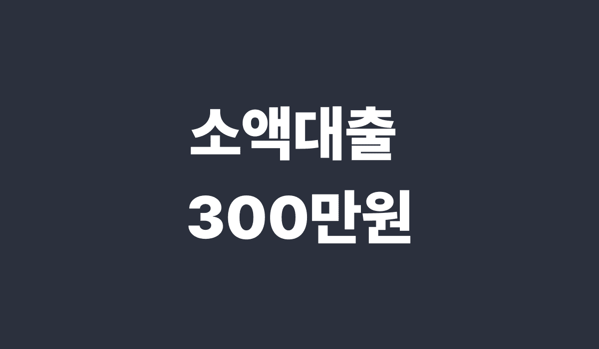 소액대출_300만원_썸네일