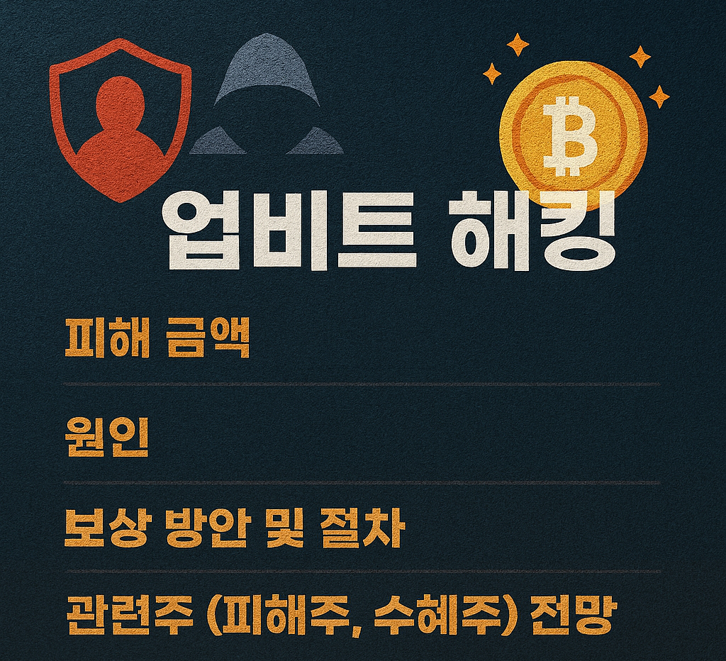 업비트 해킹, 피해 금액, 원인, 보상 방안 및 절차, 관련주(피해주, 수혜주) 전망