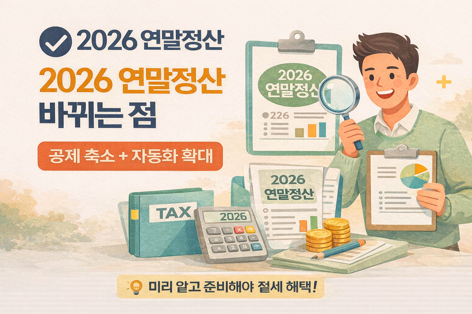 2026 연말정산 바뀌는 점 총정리