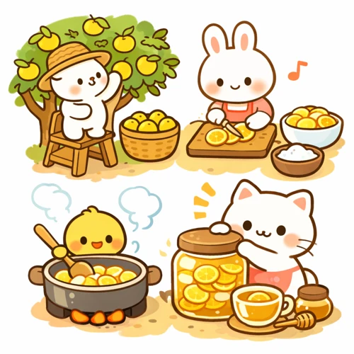 유자차 만들기 전체 과정