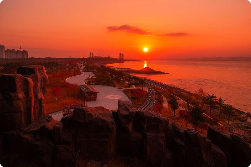 영종도 씨사이드파크 새해 일출 해돋이 명소/출처:인천중구문화관광