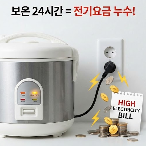 전기밥솥 보온 기능 절약법