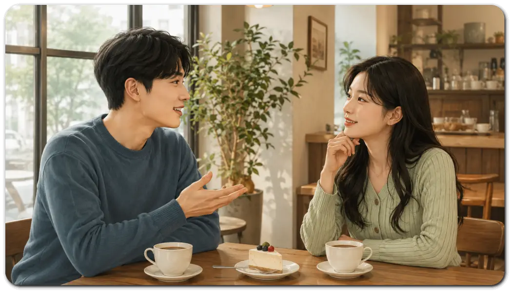 카페에서-대화하는-남녀