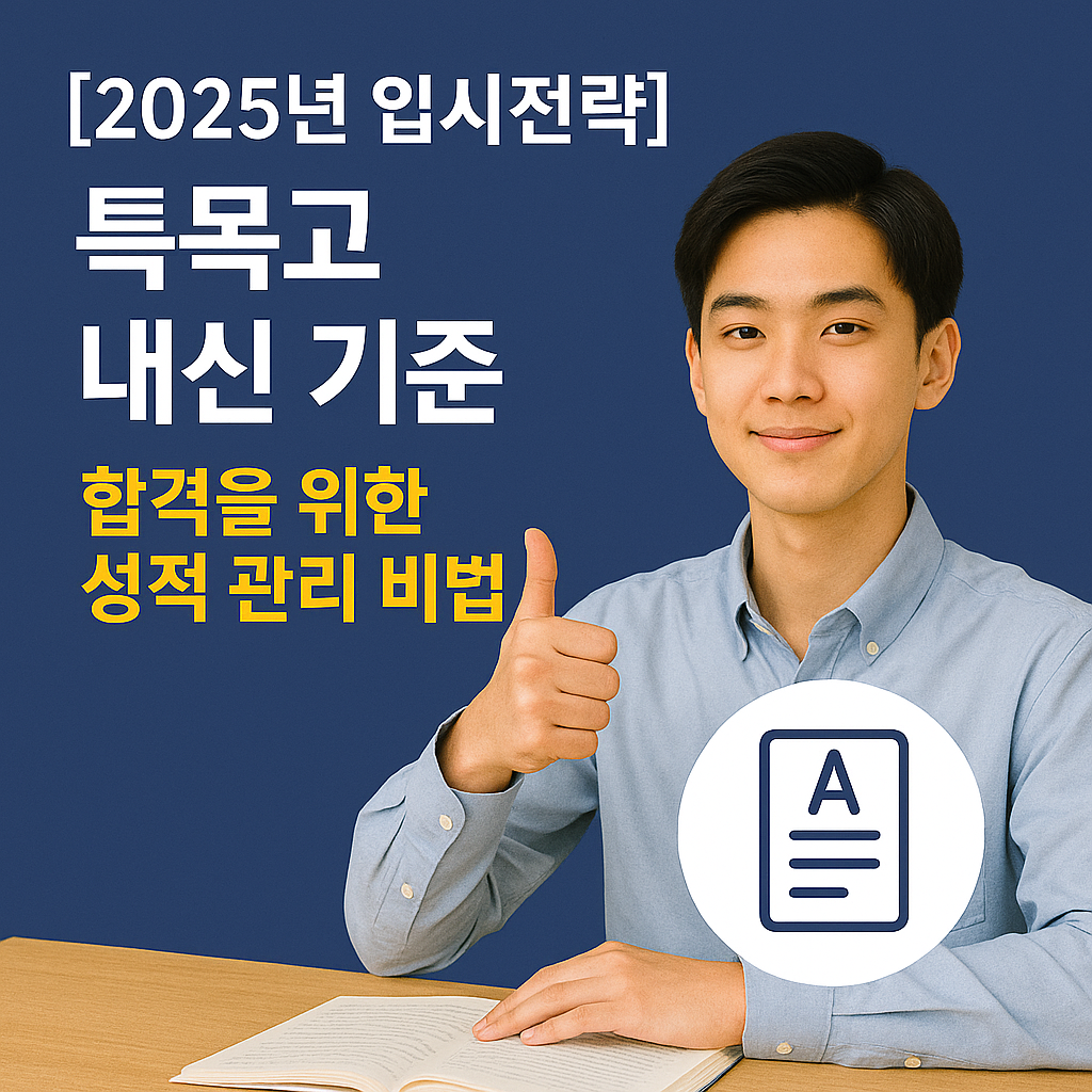 [2025년 입시전략] 특목고 내신 기준 ｜ 합격을 위한 성적 관리 비법