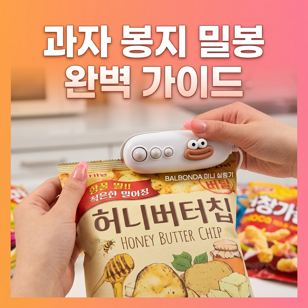 미니 실링기 고르는법 과자 봉지 보관 문제