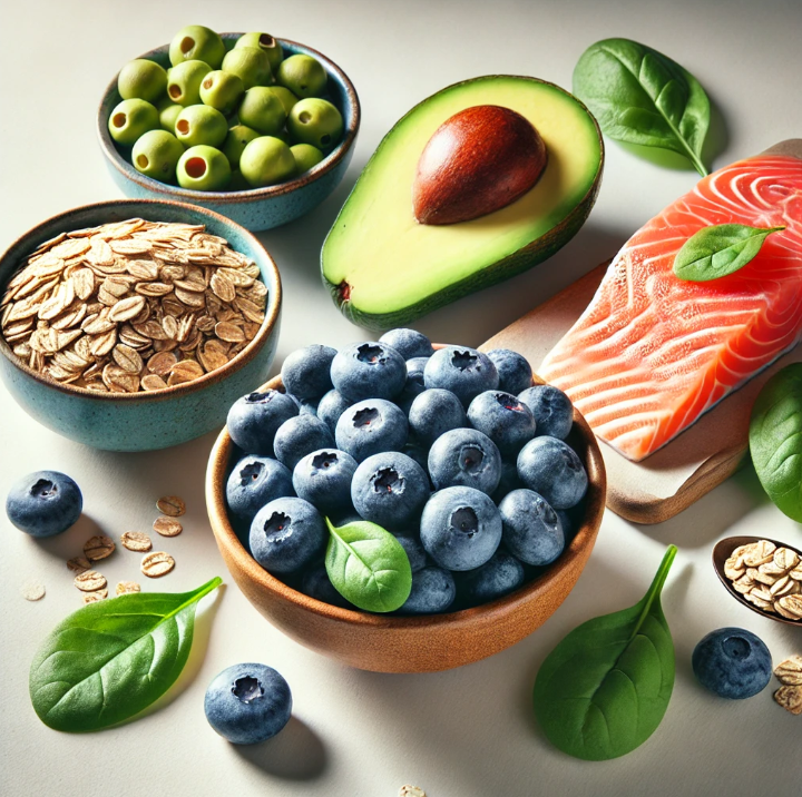 블루베리, 아보카도, 연어, 귀리 등 슈퍼푸드