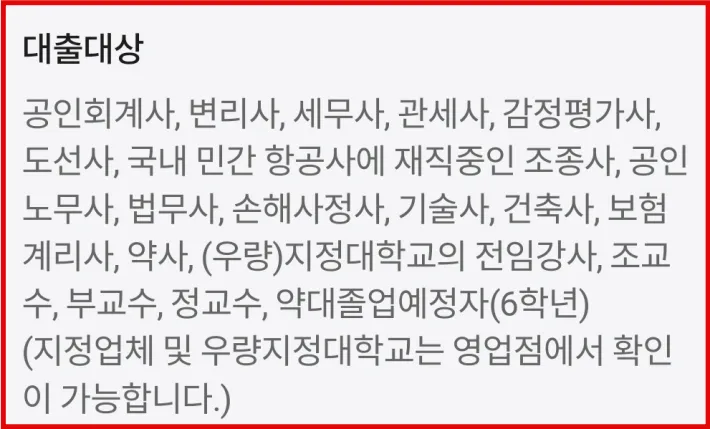 대출자격