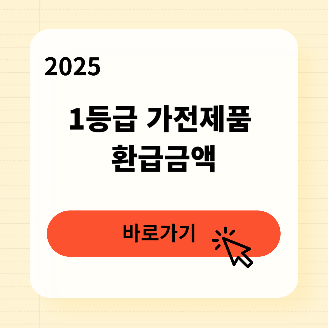 1등급 가전제품 환급금액 조회방법