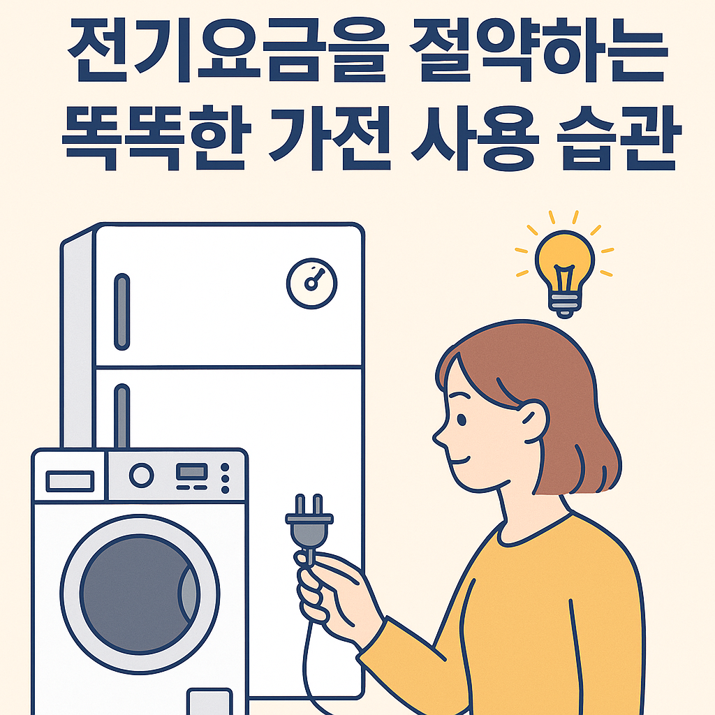 전기요금을 절약하는 똑똑한 가전 사용 습관