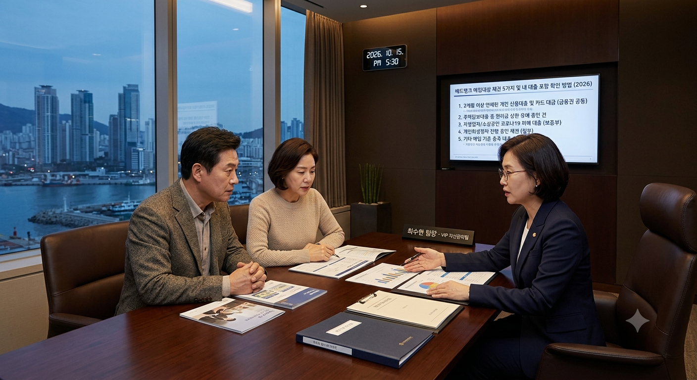 배드뱅크 매입대상 채권 5가지, 내 대출도 포함되는지 확인하는 방법(2026)