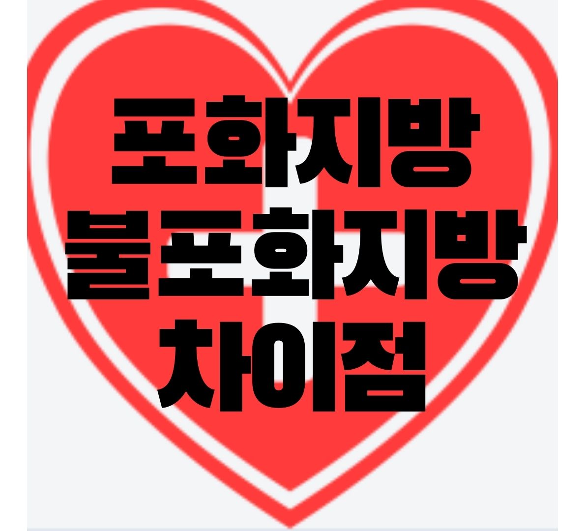 포화지방-불포화지방-차이점