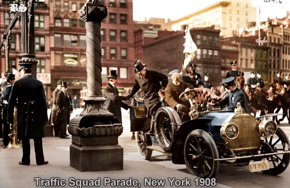 1908년 뉴욕거리