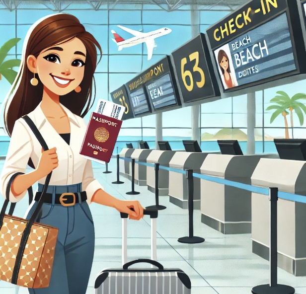 직장인여름휴가공항사진