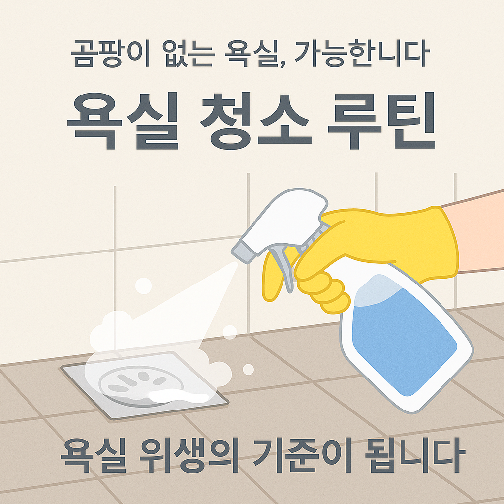 [11편] 욕실 청소 루틴, 깔끔하게 관리하는 팁
