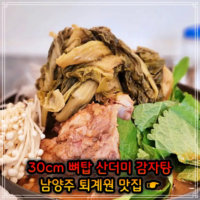 남양주 퇴계원 맛집 30cm 뼈탑 산더미 감자탕