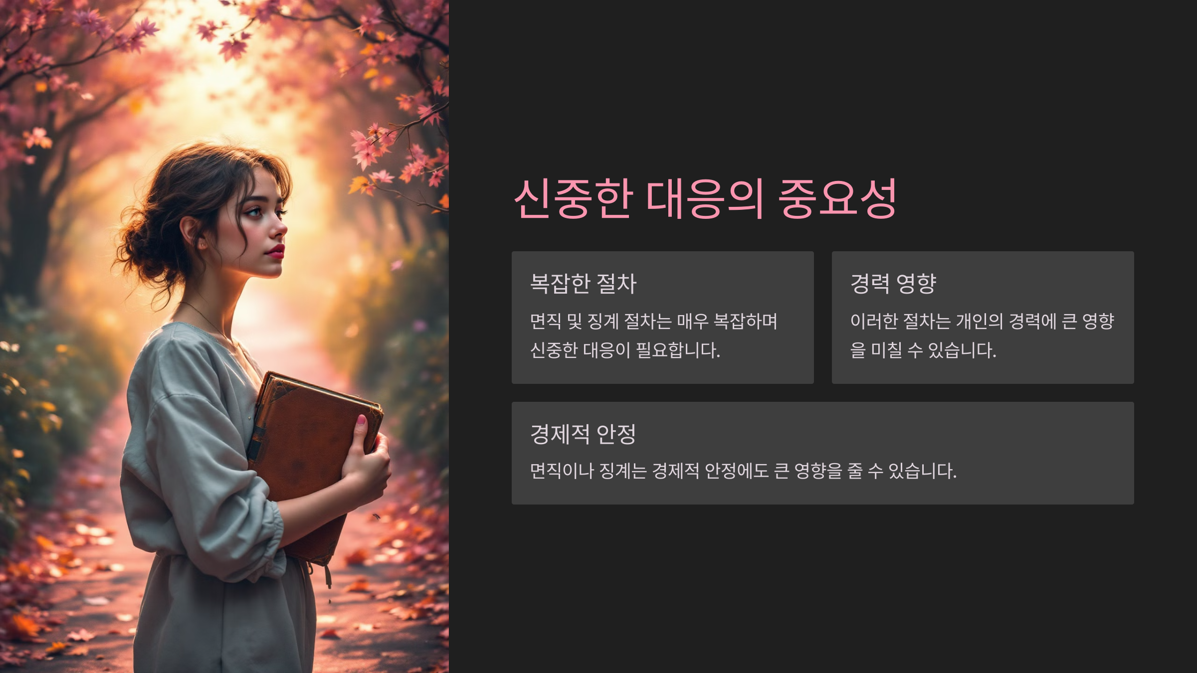 신중한 대응의 중요성