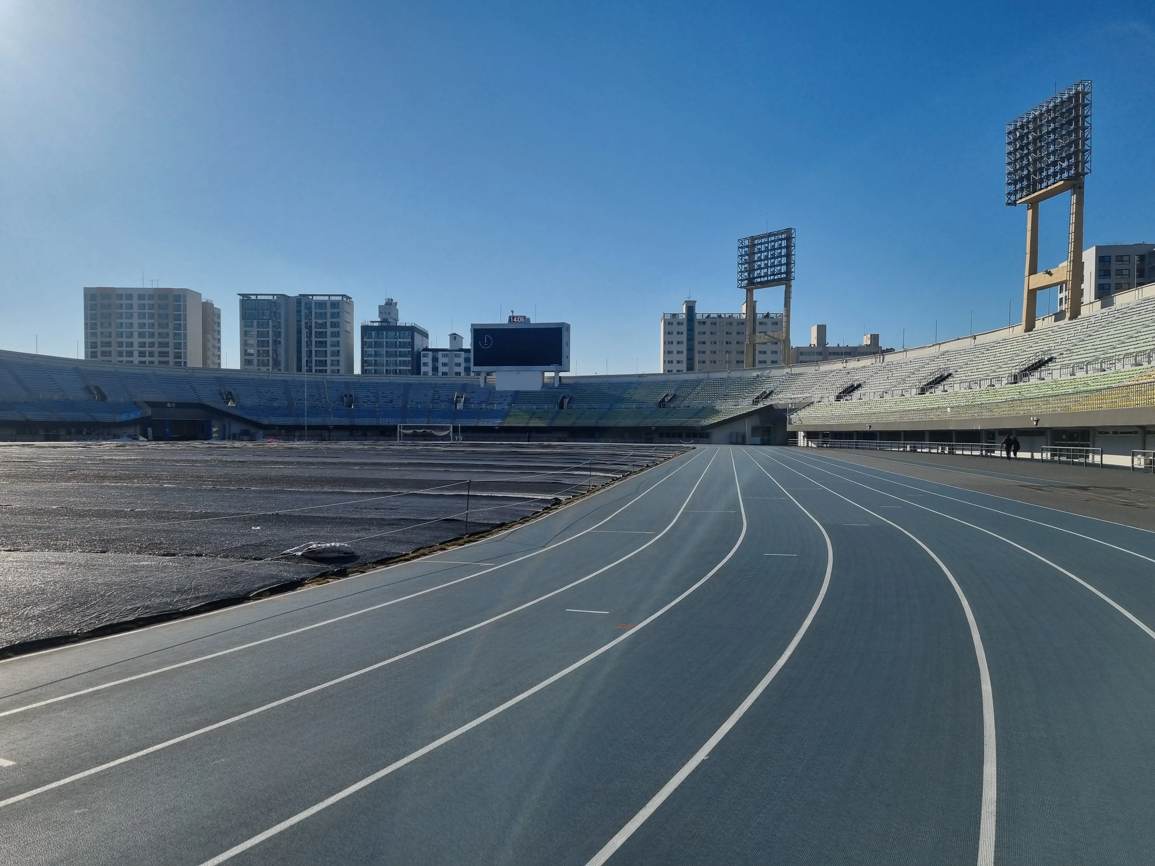 성남시 종합운동장 달리기 트랙