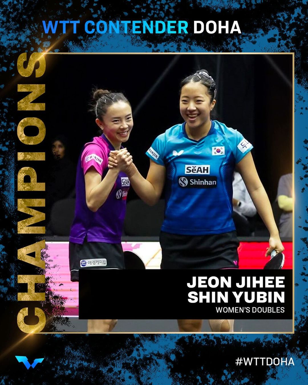 여자 단식 전지희 우승 신유빈 결승 결과 WTT 켄텐더 도하 2024 여자복식 금메달 남자 복식 이상수 임종훈2