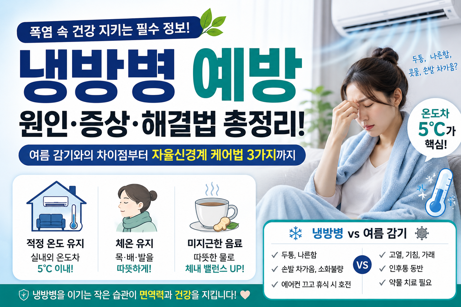 냉방병 예방 총정리